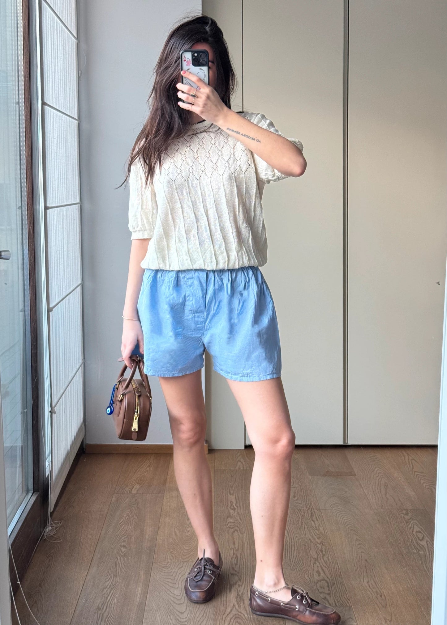 Shorts vintage Stile Boxer Maschile in Cotone Leggero