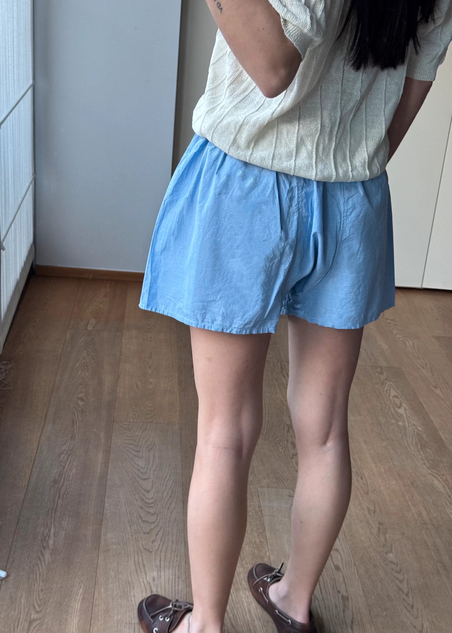 Shorts vintage Stile Boxer Maschile in Cotone Leggero