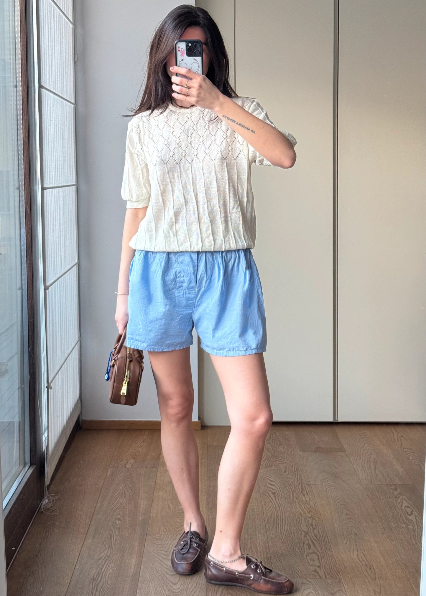 Shorts vintage Stile Boxer Maschile in Cotone Leggero